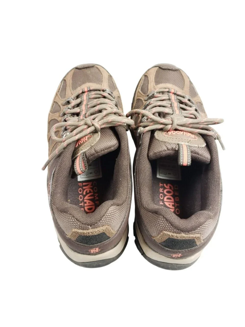 Nevados Womens Size 8.5 Wide Brown Low Hiking Shoes Mesh Suede